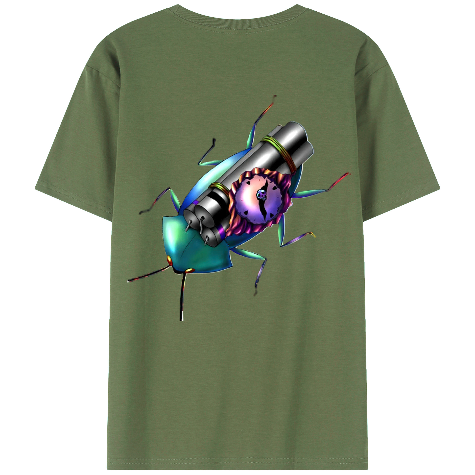 （画像用） 遊☆戯☆王 Yu-Gi-Oh! 綿100％ メンズ半袖Tシャツ（バックプリント） 通気性